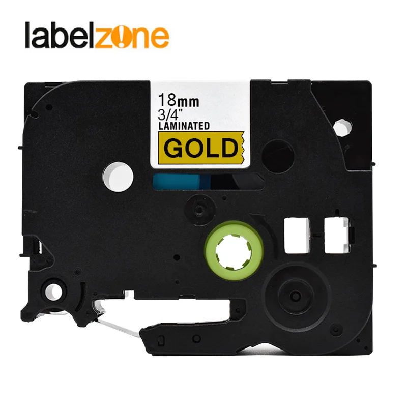 

18mm tze841 black on gold label tape Compatible Brother p-touch printers tze tape laminated tze-841 tze841 tz841 tze841 ribbon