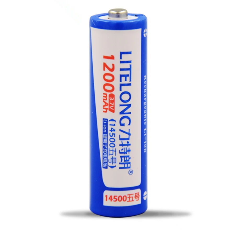 8 шт./лот большая емкость 3 7 V 14500 литиевая батарея 1200mAh AA аккумуляторная |