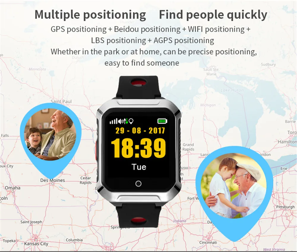 A20S смарт gps часы для Android IOS gps BDS Wi-Fi определение пульса монитор Шагомер Смарт напоминание взрослые Смарт часы VS T58