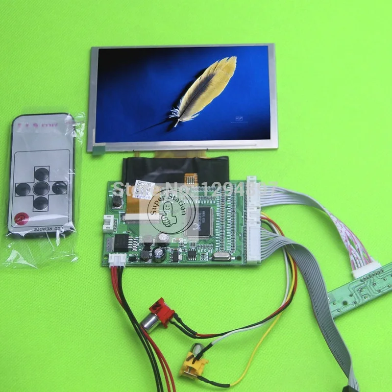 5 дюймов 800x480 TFT LCD цветной дисплей + VGA AV видео контроллер плата с сенсорным экраном
