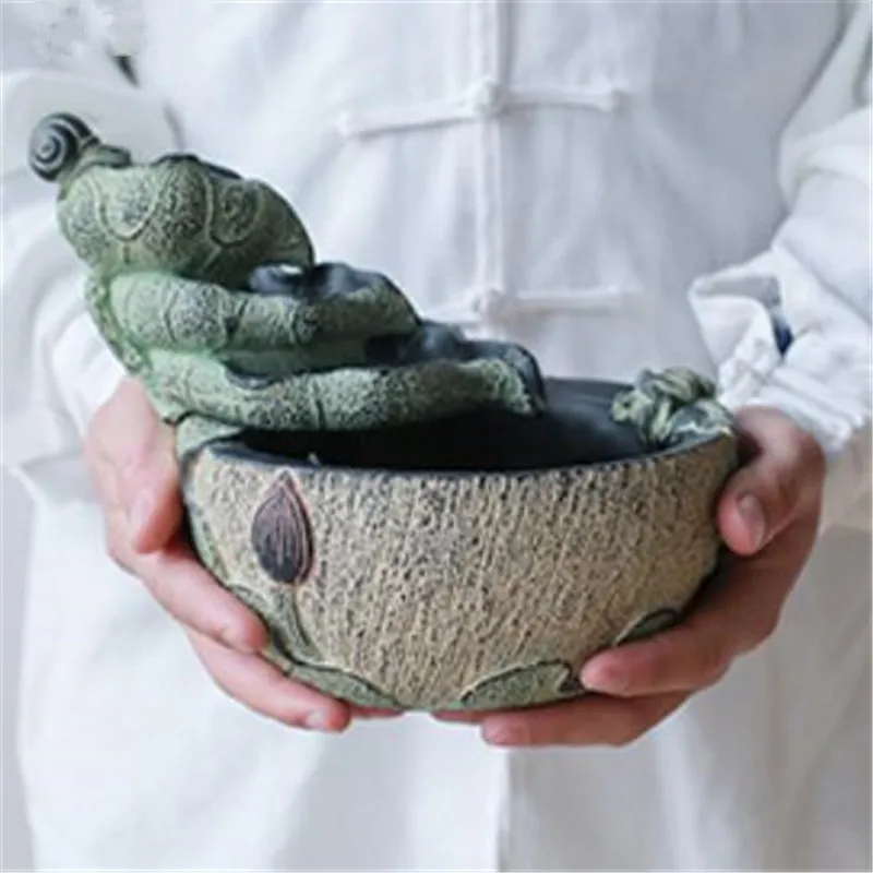 Лотос пруд фонтан воды украшение для дома офиса рыбный фэншуй счастливое