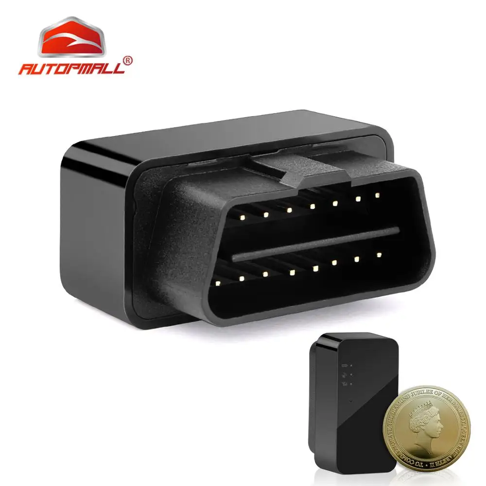 

OBD GPS Tracker Car GPS Locator Geo fence SOS GSM Mini GPS Tracker Vibration Low Battery Overspeed Plug Out Alarm OBD Tracker
