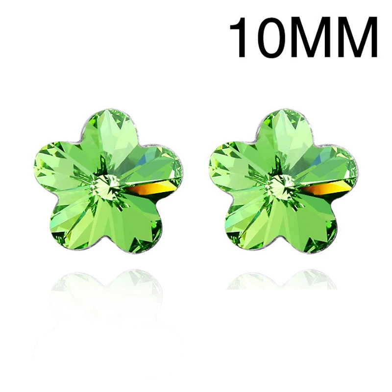 11.11 Sale Nickel Free Flower Design Austrian Crystal Jewelery Small Famous Brand Stud Earrings Best Christmas Gift for Women | Украшения и