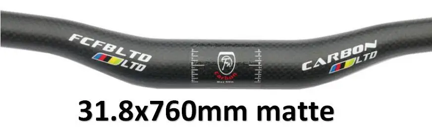 matte FCFB матовые велосипедные Рули из углеродного волокна 3 K, комплекты для горного велосипеда, комплекты для руля, руля для велосипеда, подседельный штырь, углеродные детали - Цвет: matte