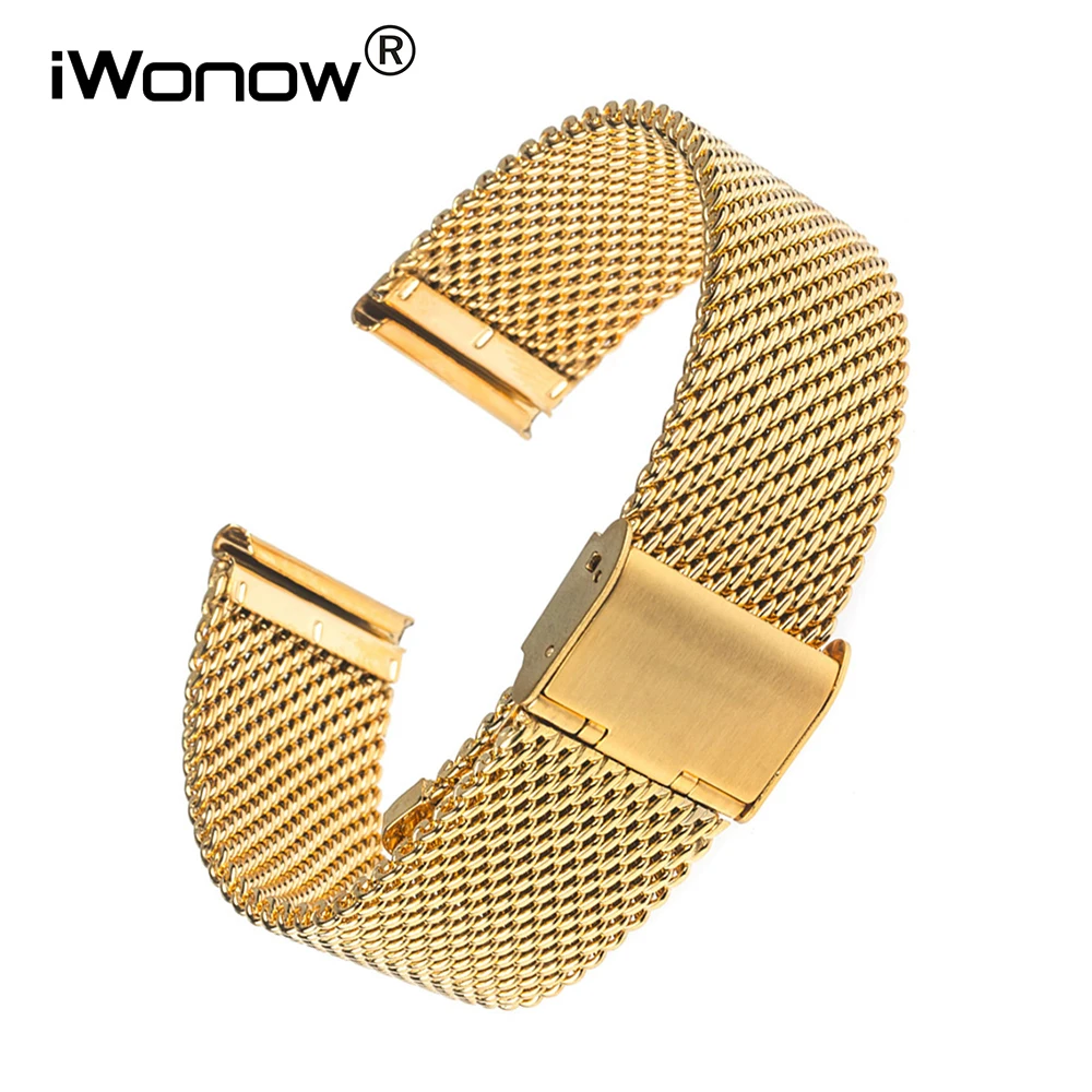 Milanese Stainless Steel Watchband for Mido Maurice Lacroix Tissot Longines Hamilton Watch Band Wrist Strap 18mm 20mm 22mm 24mm | Наручные