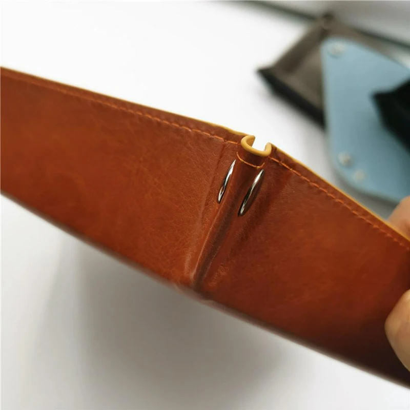 Складной лоток для хранения мелочей из искусственной кожи кошелек ключей в кости