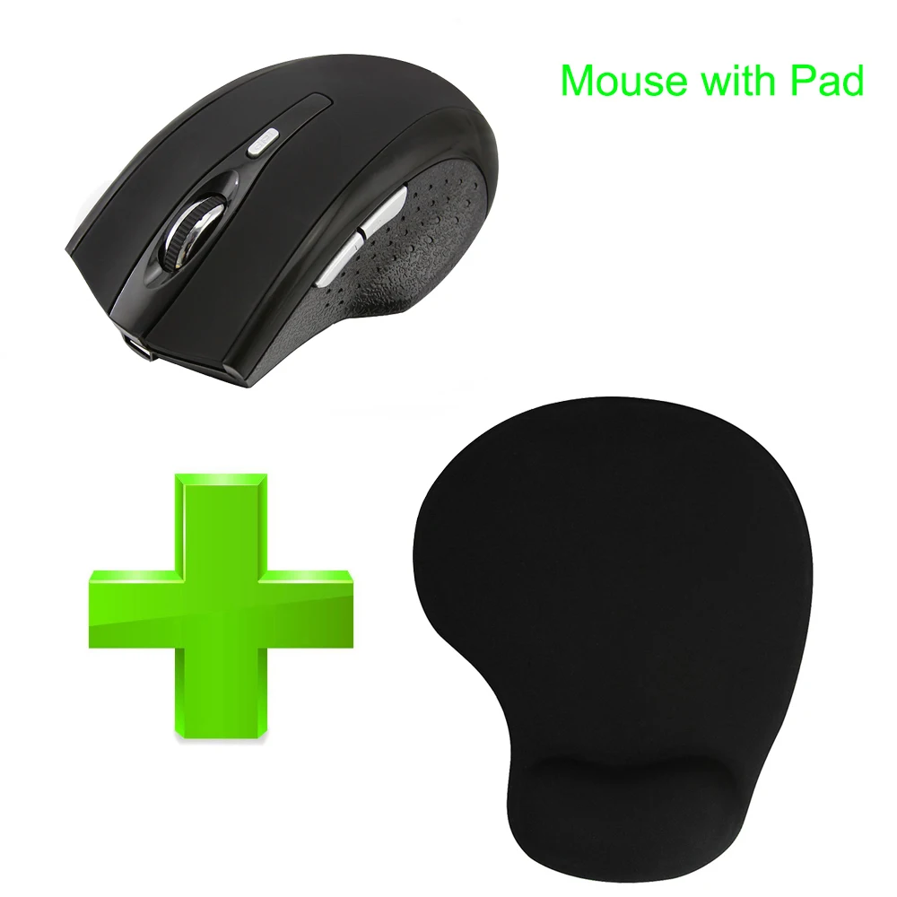 CHYI Беспроводной Bluetooth Мышь эргономичный Перезаряжаемые Mute 800/1200/1600 Точек на дюйм BT 4,0 оптический С упором для запястий коврик для мыши комплект для ПК