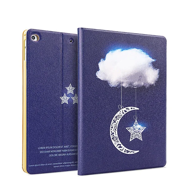 For iPad air 1 2 ACCEZZ 9,7 дюймов полная Защита задняя крышка для ipad Air 1/2 умный спящий Пробуждение Флип чехол для ipad 2 3 4 чехол для планшета - Цвет: For iPad air 1 2