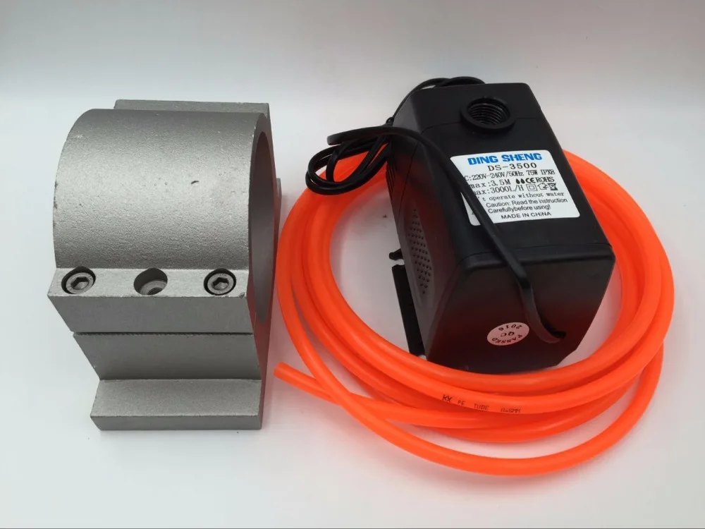 4KW ER25 380V мотор шпинделя + 5.5kw VFD инвертор кронштейн водяной насос/труба CNC
