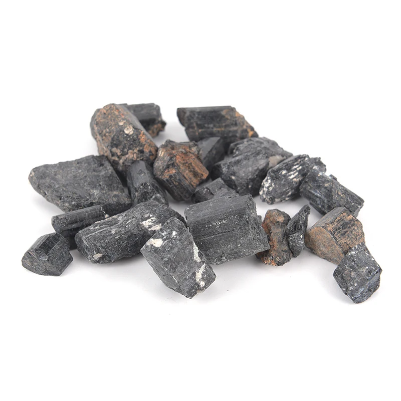 40 60 г минеральный образец драгоценного камня Рейки чакра Кристалл сырой черный