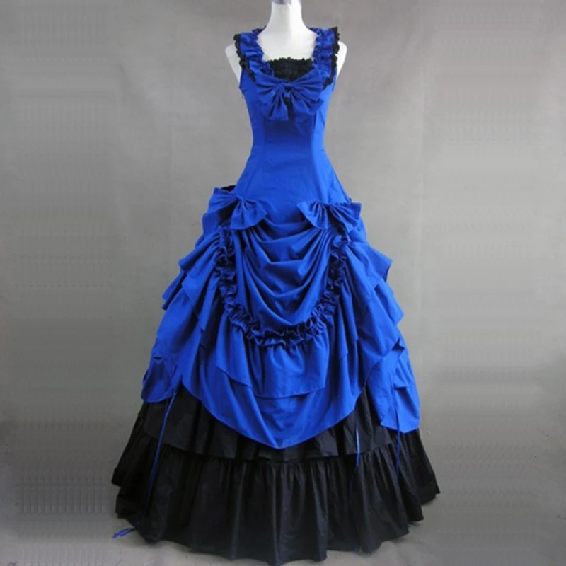 

4 Colors Summer Princess Party Dress High Quality 18th Century Retro Gothic Victorian historical masquerade Ball Gowns Costumes