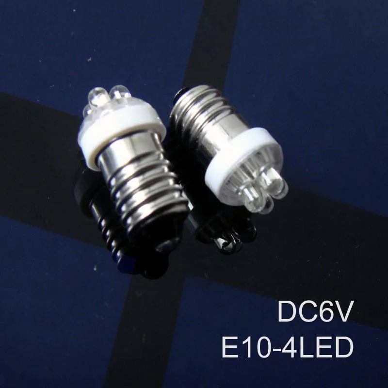 

High quality 6v E10 led Indicator light,6.3v E10 led Instrument Lights free shipping 20pcs/lot