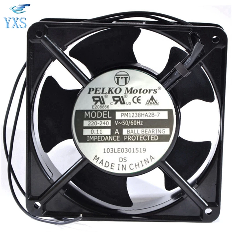 PM1238HA2B 7 AC 220 V 240 0.11A 50/60HZ 2 провода 12038 12 см 120*120*38 мм шарикоподшипник охлаждающий