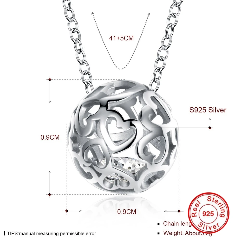100% чистый SilverCute прекрасный очаровательные украшения Подарок на юбилей помолвка