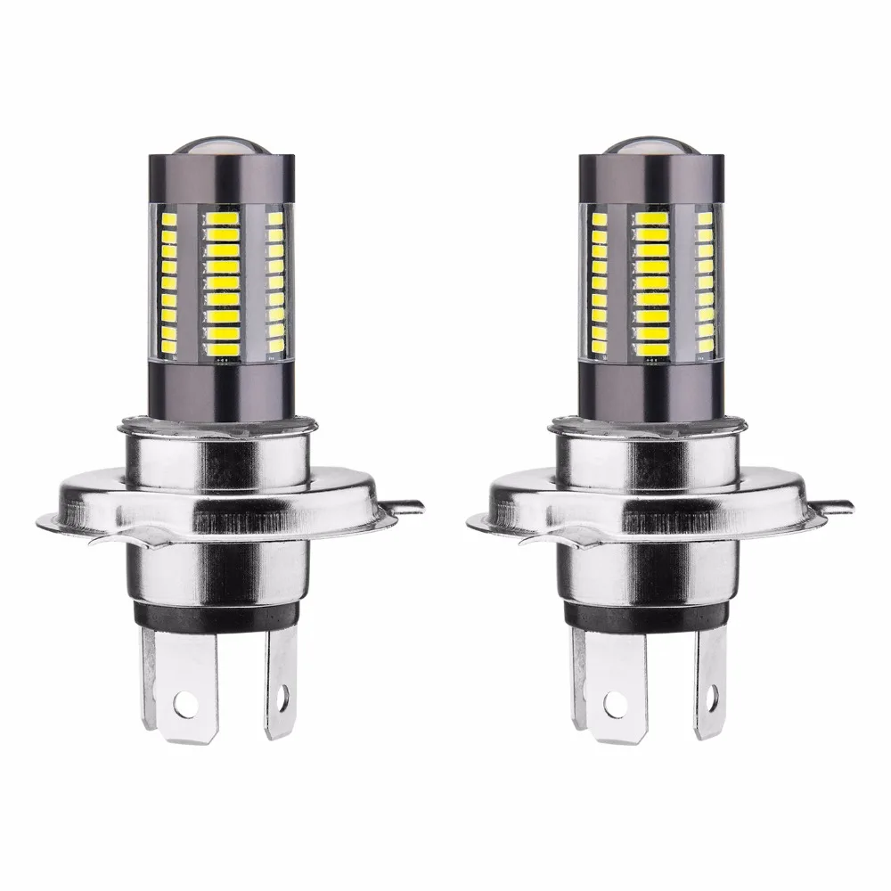 YIJINSHENG 2X33W 12V Чрезвычайно Яркий 66SMD 4014 чипсеты светодиодный H4 9003 HB2 H7 H16 лампы для