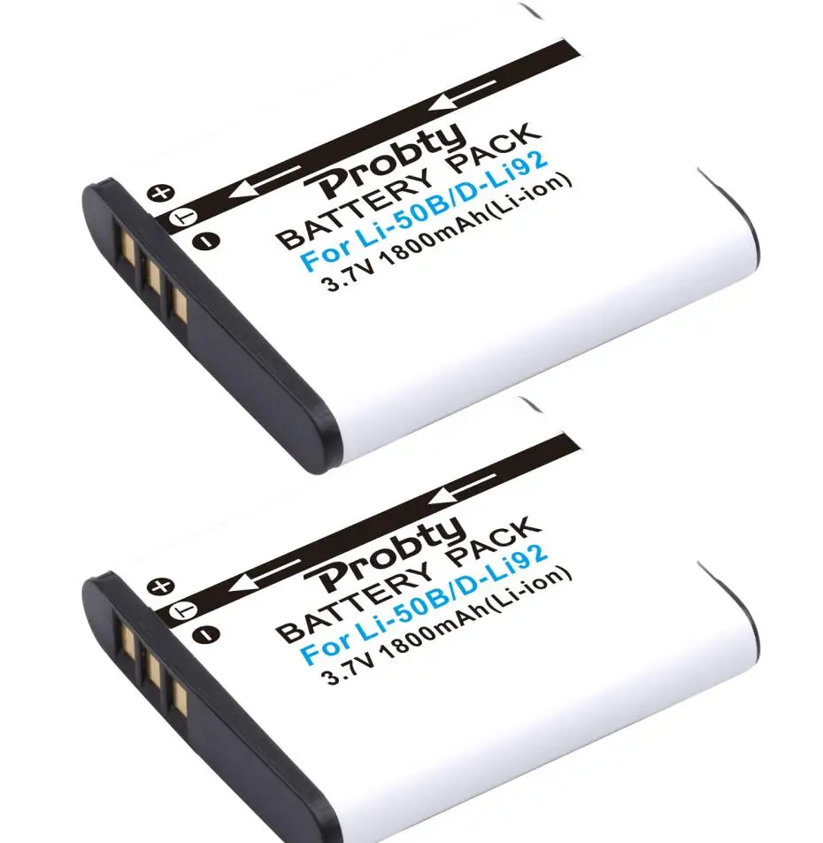 2 battery Li-50B батарея+ зарядное устройство для OLYMPUS Stylus Tough 1030 SW Tough 6000 Tough 8000 mju 1010 mju 1020 mju 1030 SW Mju 1040 - Цвет: 2 battery