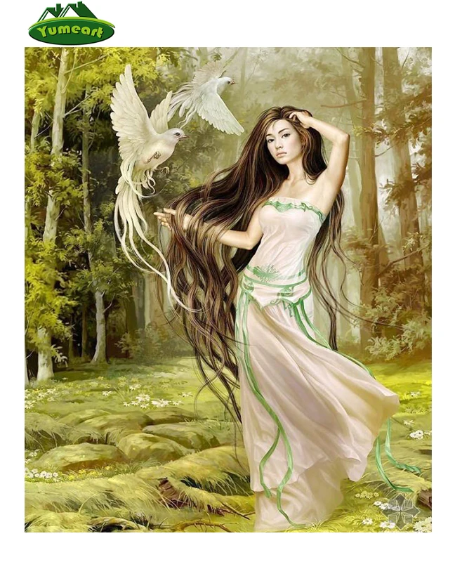 Картина из горного хрусталя для домашнего декора алмазная живопись женщин и