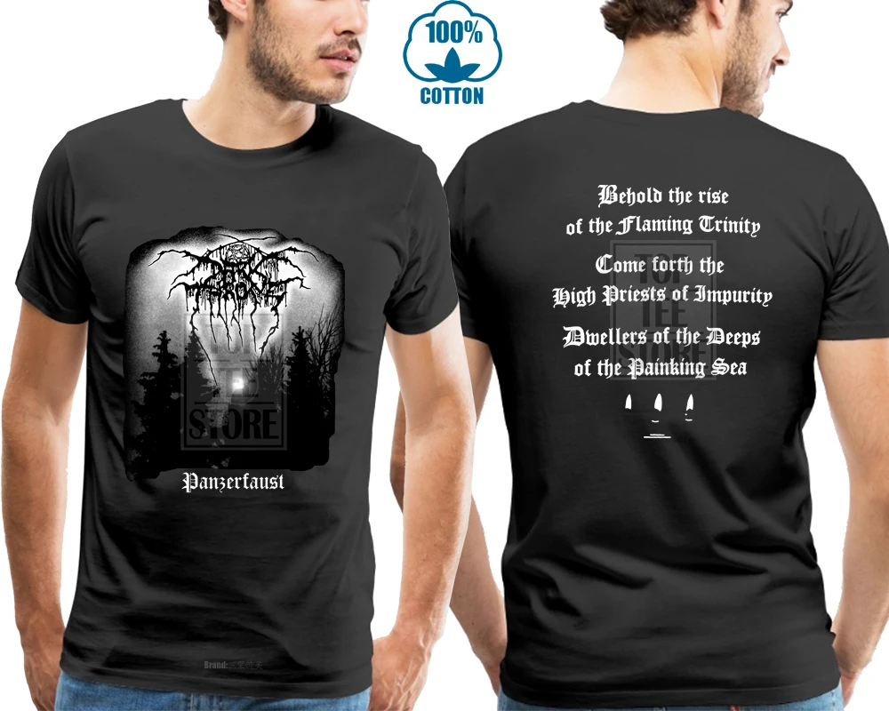 Darkthrone Panzerfaust футболка S M L Xl черная металлическая Футболка Официальный Темный