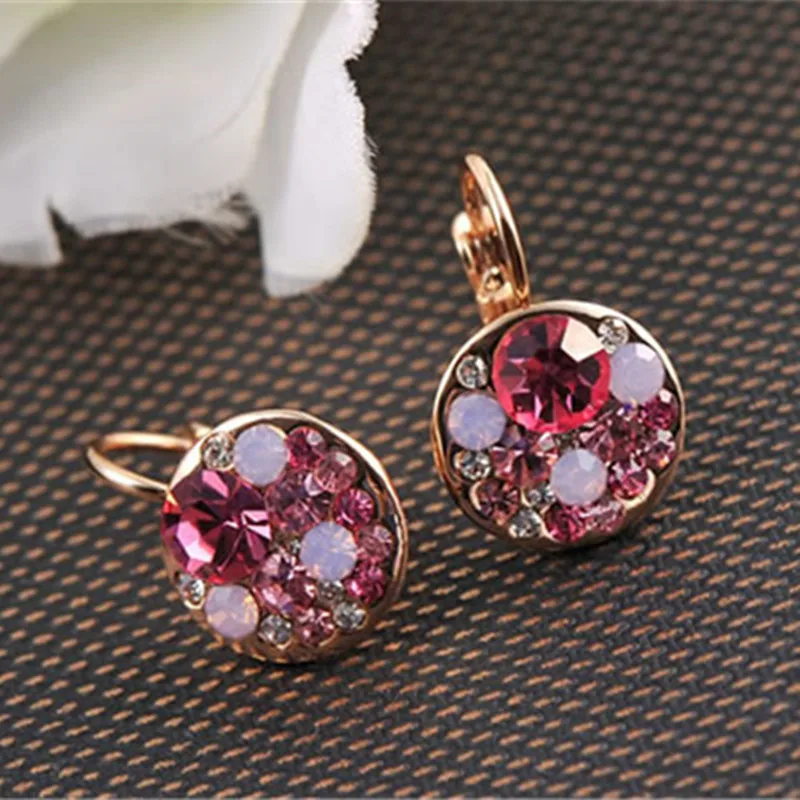 Украшения CC клипсы для женщин изящные оригинальные австрийские кристаллы