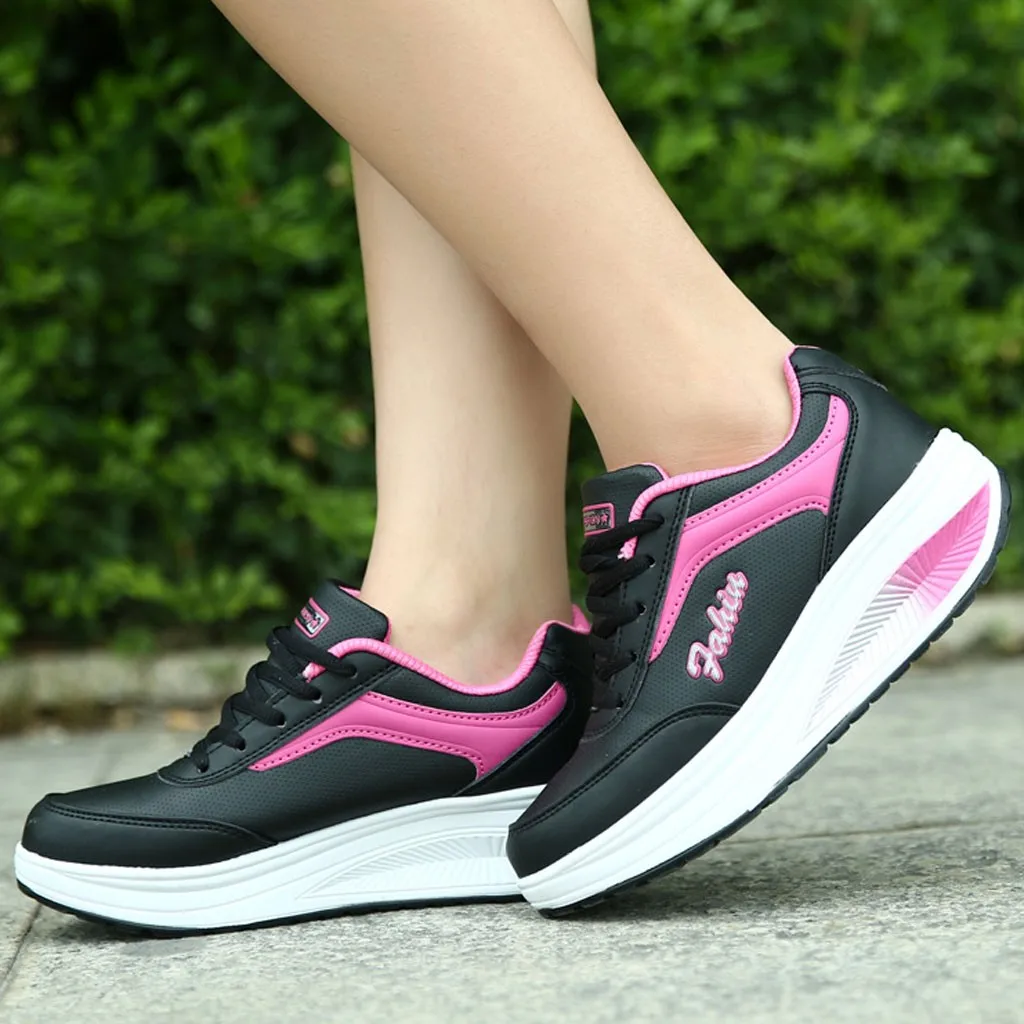 SAGACE/обувь Новинка модные простые женские дышащие кроссовки на платформе