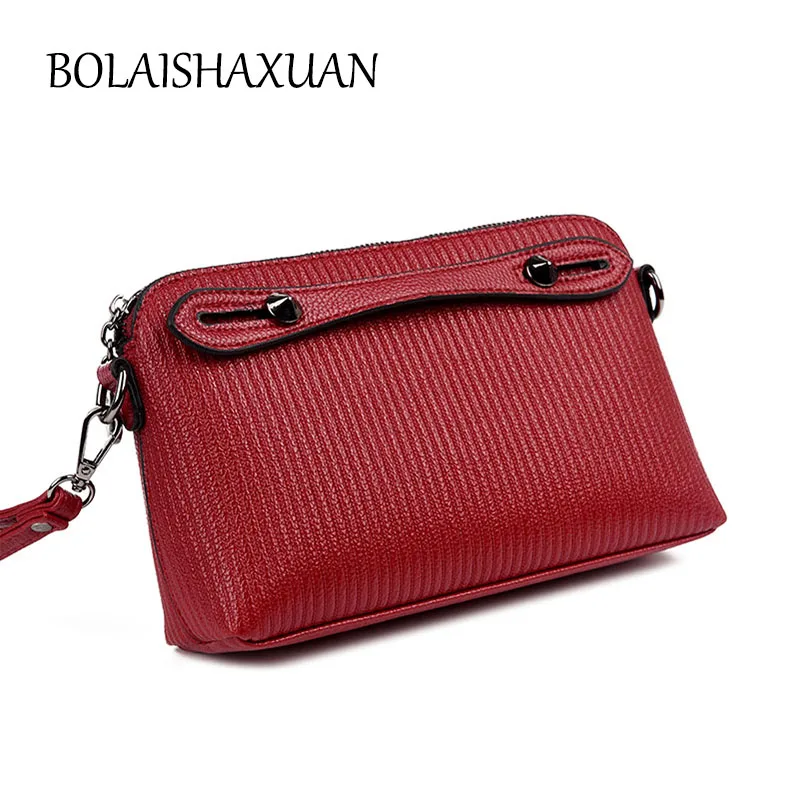 Полосатый Для женщин кожа Сумки Роскошные дизайнер Заклёпки сумка известный