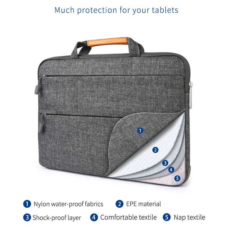 NoEnName водонепроницаемый портфель для ноутбука чехол сумка для Macbook lenovo Dell hp компьютер Ноутбук PC 11/13/15/In