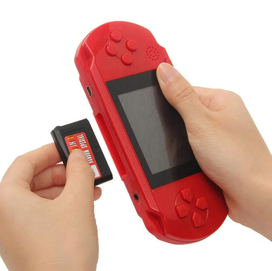 16 Bit PXP3 Handheld Game Player Retro Video Console with AV Cable Support TV-out 2 Cards PXP 3 Slim Station | Электроника