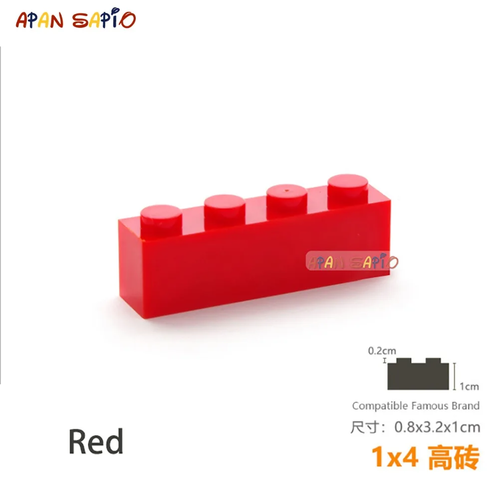 Детский конструктор сделай сам 12 шт./лот толстые строительные блоки 1x4 обучающие