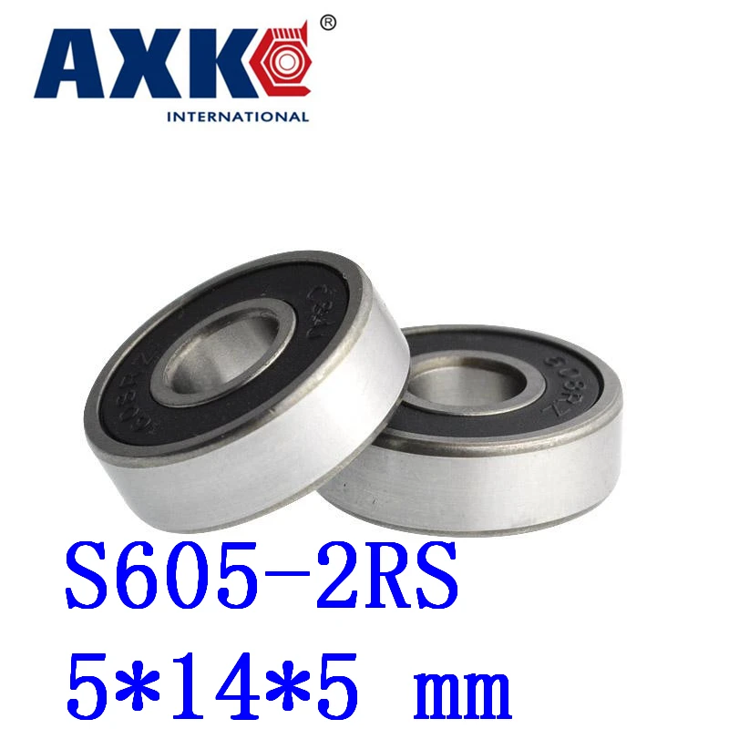 10pcs Free Shipping Sus440c Environmental Corrosion Resistant Stainless Steel Bearings (rubber Seal Cover) S605-2rs 5*14*5 Mm |