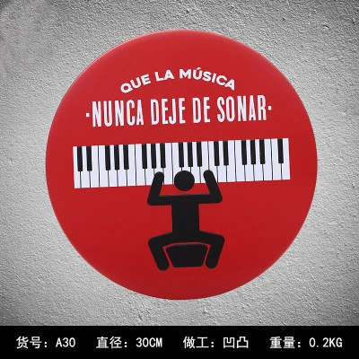 

Circle No Smoking Metal Plates Vintage Warning Metal tin sign Bar Wall arts Home Metal painting signs Bar Pub 30cm