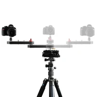 camera slider rail track dolly with panning and linear motion extends up to 4x distance for dslr cameras smartphones
