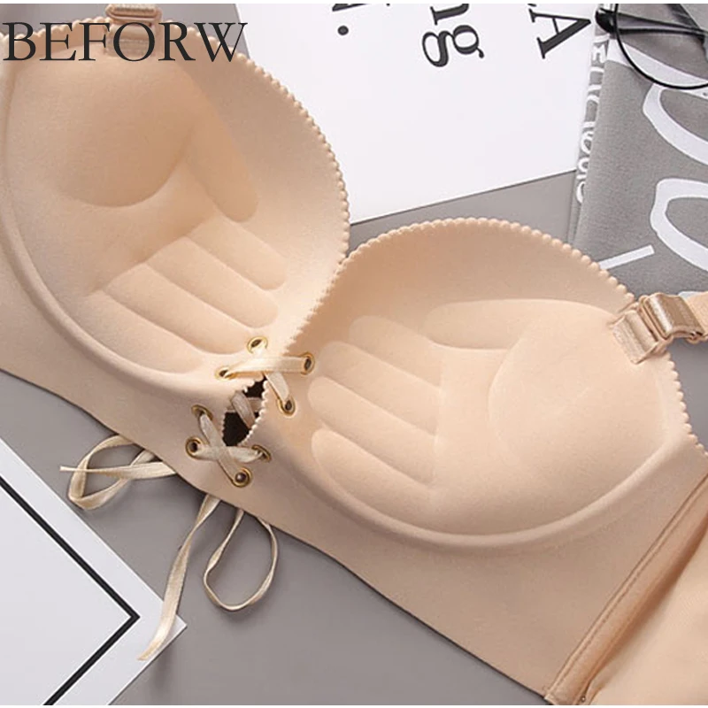 BEFORW Sexy Моды Отжимание Бюстгальтер Бесшовные Белье Удобный Лук бюстгальтер