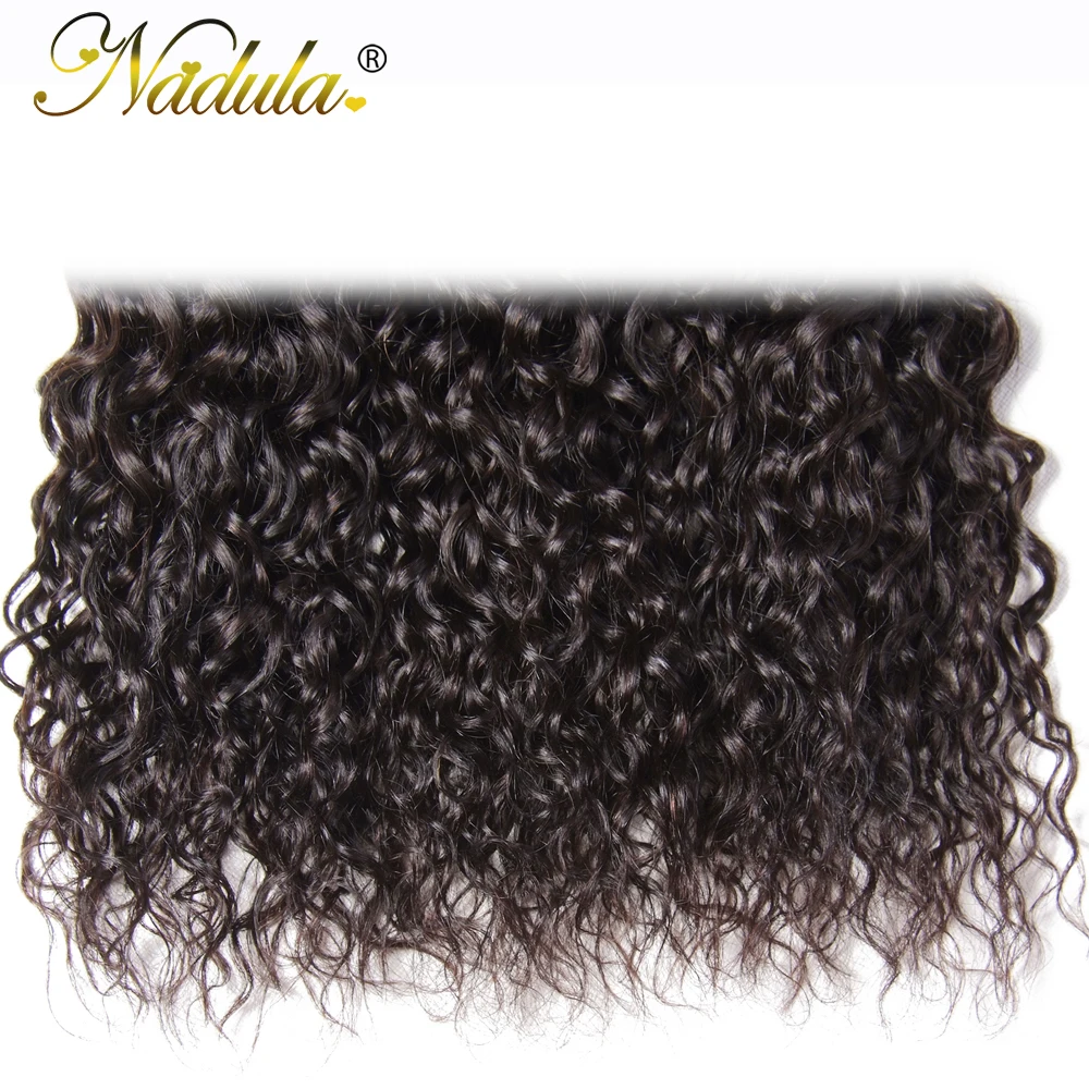 Nadula Hair 3 Связки малазийский пучки волос влажная волна 3 шт./лот человеческих волос ткет натуральный черный цветные волосы Реми расширения