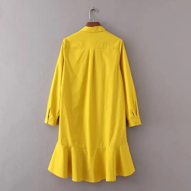 Женский винтажный пуловер с длинным рукавом однотонное платье-Русалка Мини