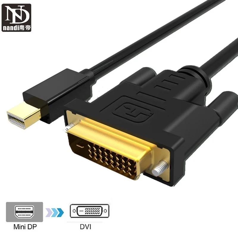 Thunderbolt Mini DP Display port to DVI адаптер кабель Male для MAC pro AIR Monitor 6FT 1 8 M | Электроника
