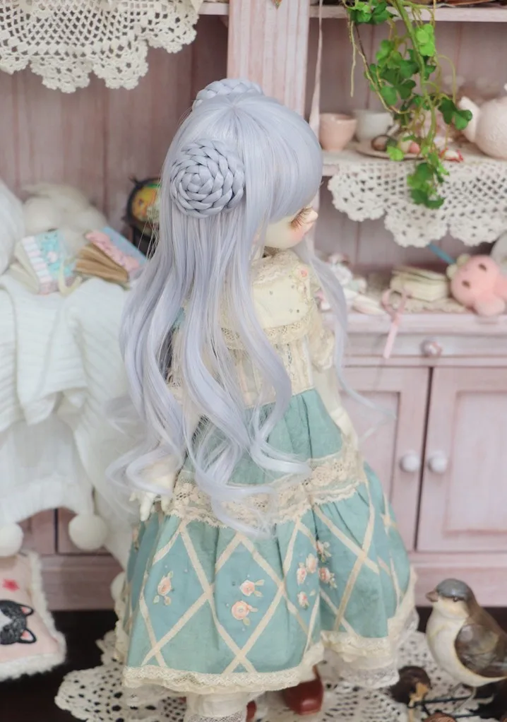 BJD кукольный парик для 1/3 1/4 1/6 1/8 bjd куклы Bjd lcute косичка волос sd кукол|Куклы| |