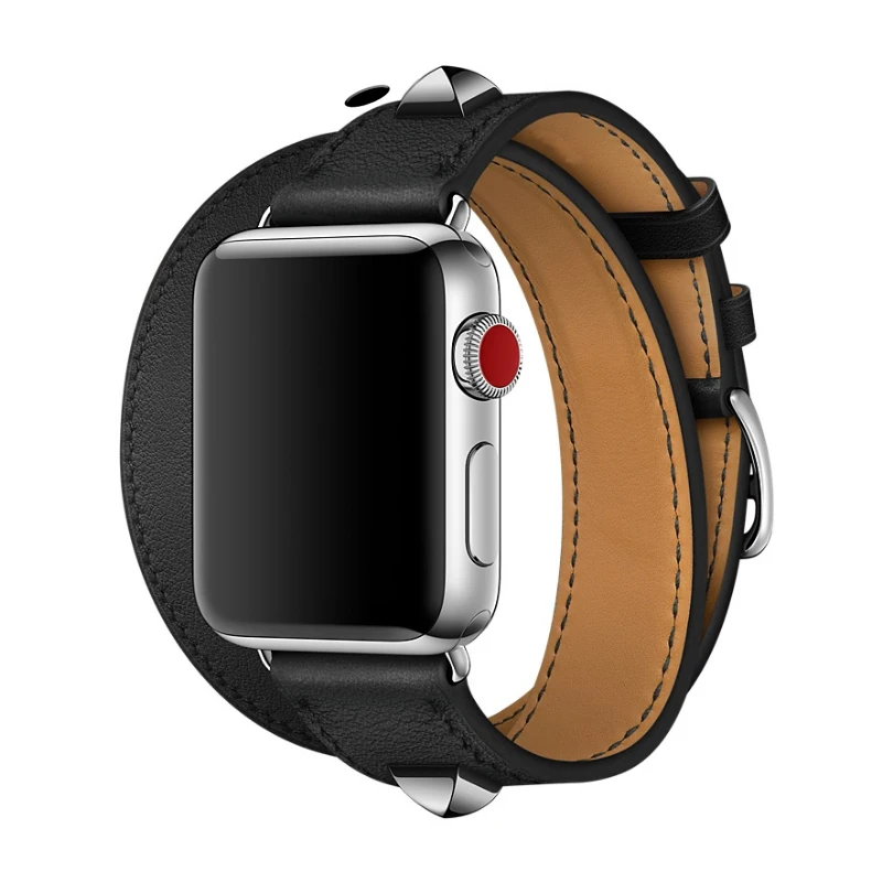 Ремешок из натуральной кожи для Apple Watch 4 Series 1 2 3 iWatch Herme 38 44 мм|strap for apple watch|watch band