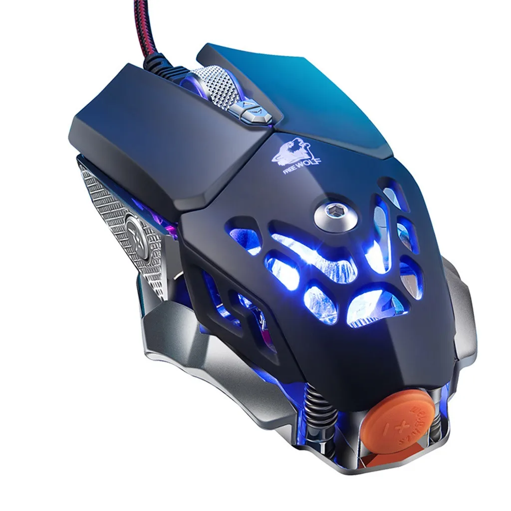 Модная Проводная игровая мышь eпула 2019 для офиса V9 2400 точек/дюйм светодиодная с