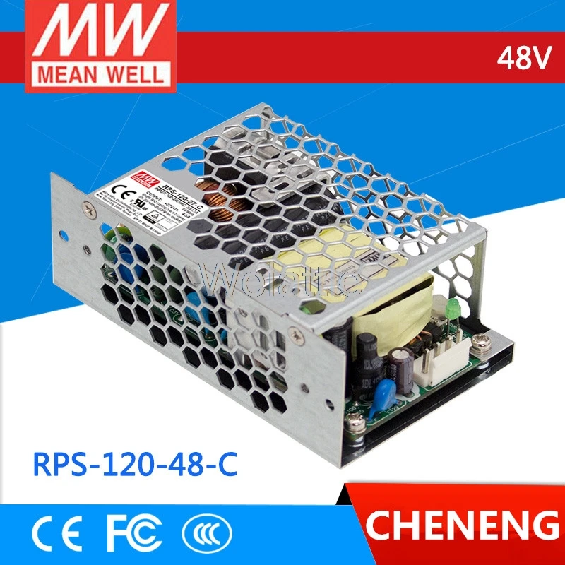 

MEAN WELL оригинальный RPS-120-48-C 48В 2.5а meanwell RPS-120 48В 120Вт одиночный выход зеленый медицинский тип