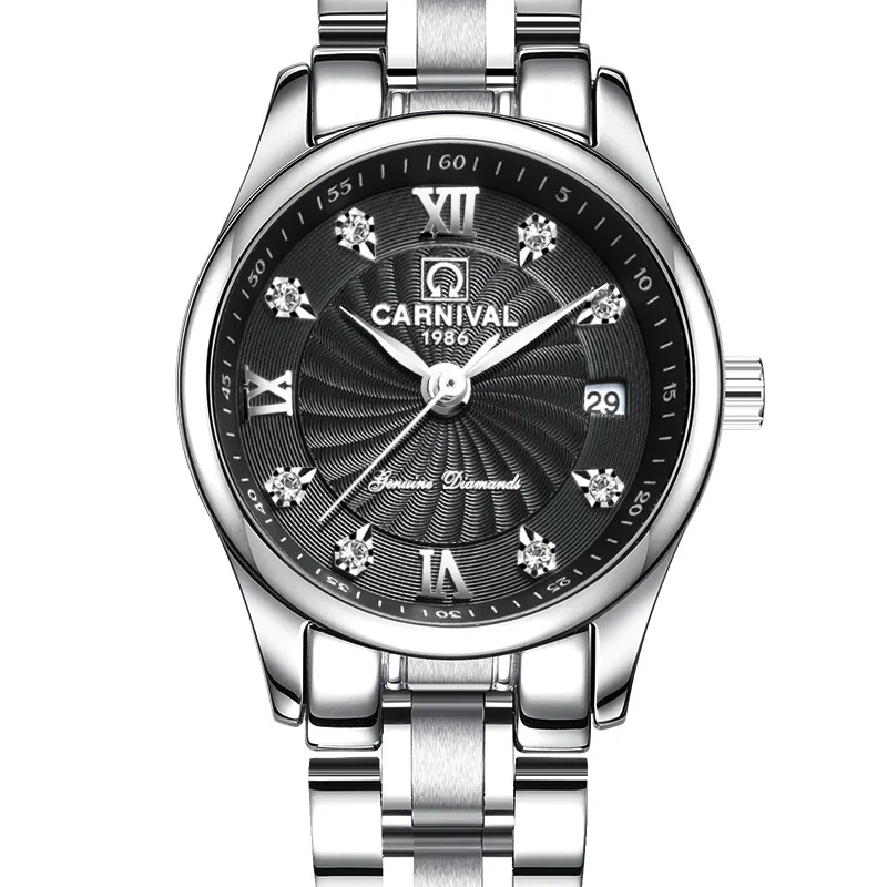 

Carnival Luxury Brand Watch Women Japan Quartz clock Switzerland Women Watches Male Waterproof Military reloj hombre C8827L-2