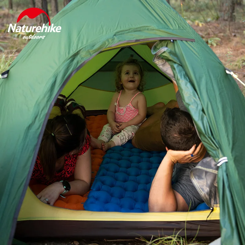 Naturehike Новый Кемпинг коврик Сверхлегкий для сна с подушкой открытый надувной