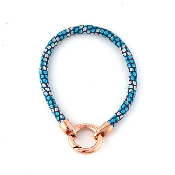 Vinnie дизайнерские ювелирные изделия 18 см Кожаный браслет с застежкой из