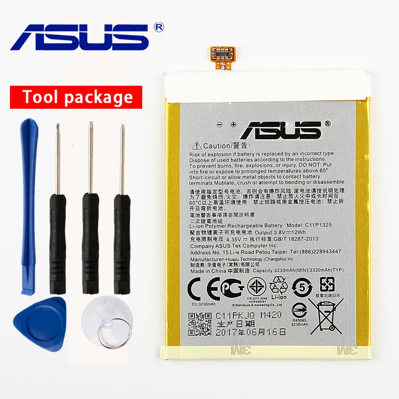 Оригинальный аккумулятор ASUS C11P1325 для ZenFone6 / ZenFone 6 Z6 A600CG T00G A601CG 3330 мАч|Аккумуляторы