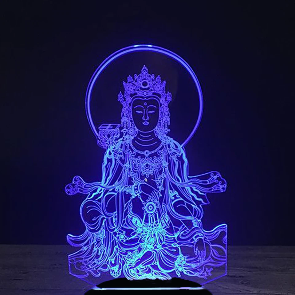 3D Led 7 красочных декоративных подарков градиенты красивый торжественно