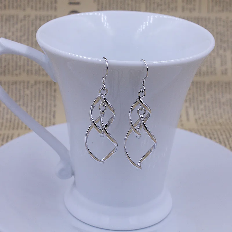 Лидер продаж висячие серьги с крючком и длинными листьями Модные Винтажные