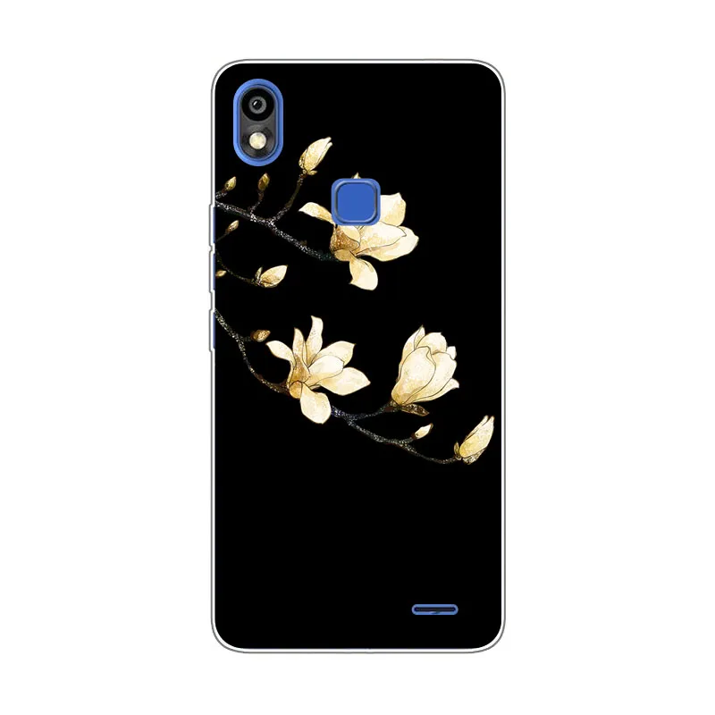 Infinix Smart 2 HD X609 Case Silicon chrysanthemum Painting Soft TPU Back Cover for Phone protect Bags shell |