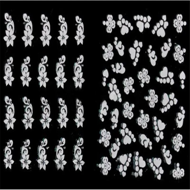 A # наклейки для ногтей модная девочка 30 шт. 3D дизайн наконечник наклейка дизайна