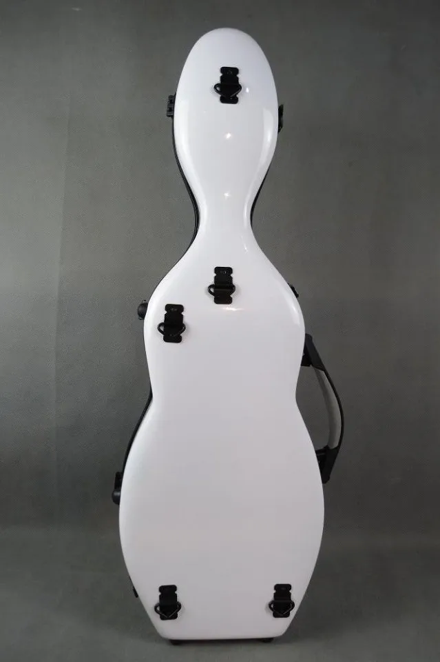 Высококачественный белый чехол для скрипки 4/4 из прочного стекловолокна два