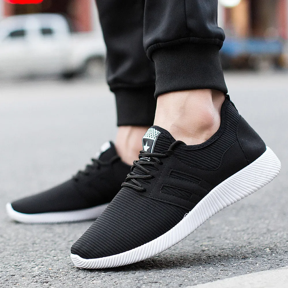 Summer Mesh Men's Sneakers Breathable Running Shoes Men Simple Style Sports Shoes Trainers Running Shoes for Male