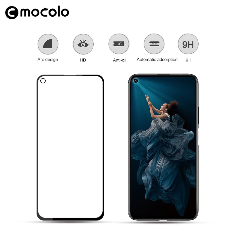 Стеклянная пленка Mocolo для Huawei Honor 20 Защитная экрана полное покрытие PRO из
